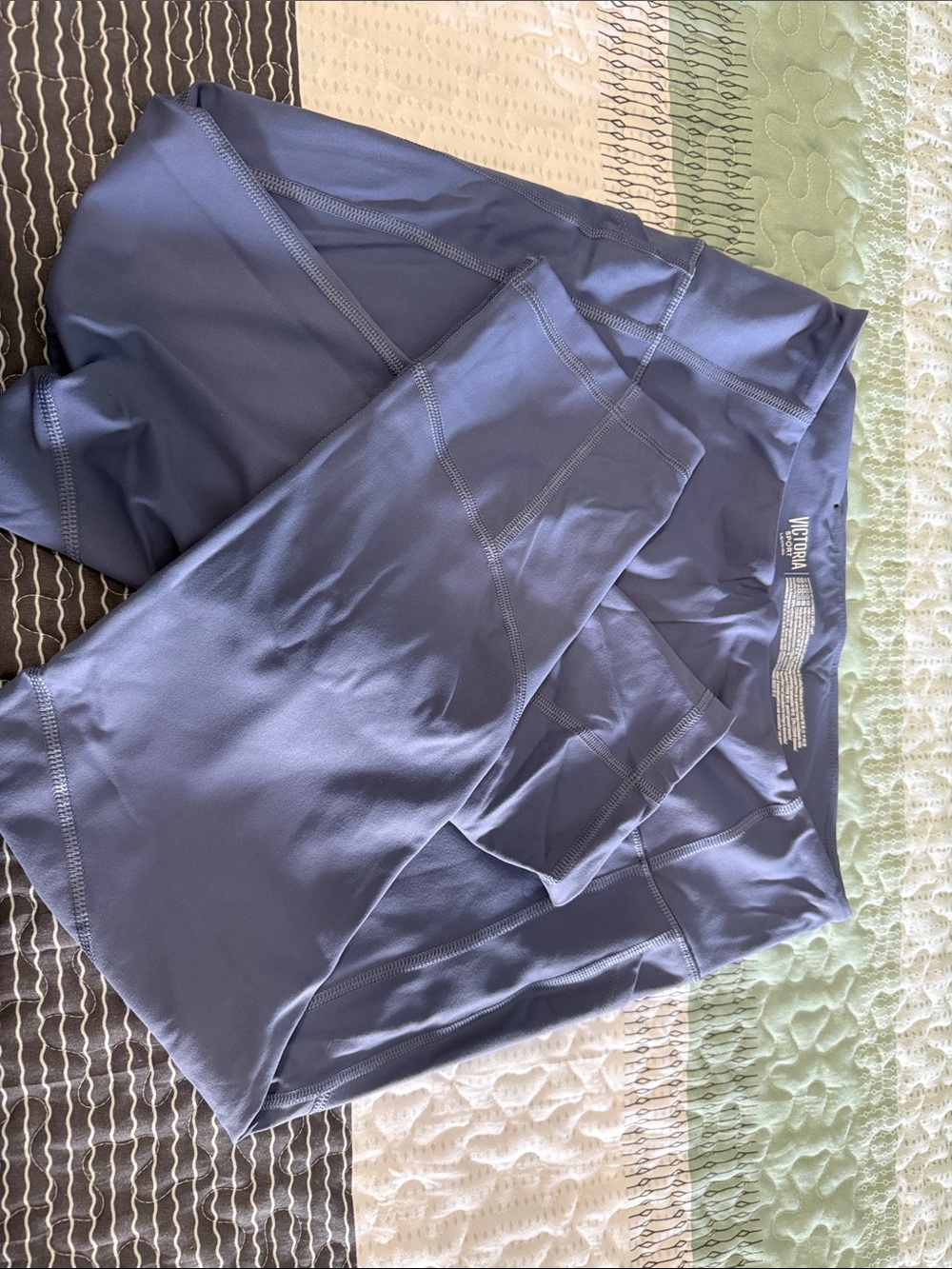 Victoria's Secret Purple-Blue Active Capri Leggings